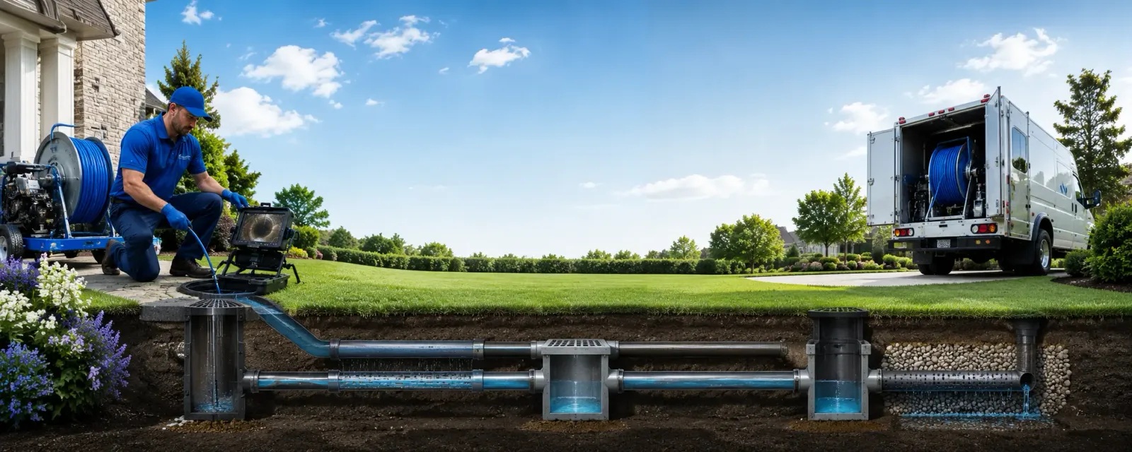 Outdoor drain cleaning information for Fritch, TX